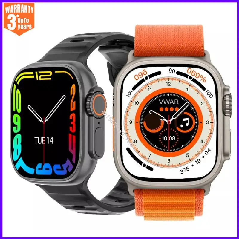 

New Ultra Smart Watch Series 8 49mm Body temperature NFC GPS Sports Smartwatch VS DT8 ZD8 Ultra for Android Apple Phone