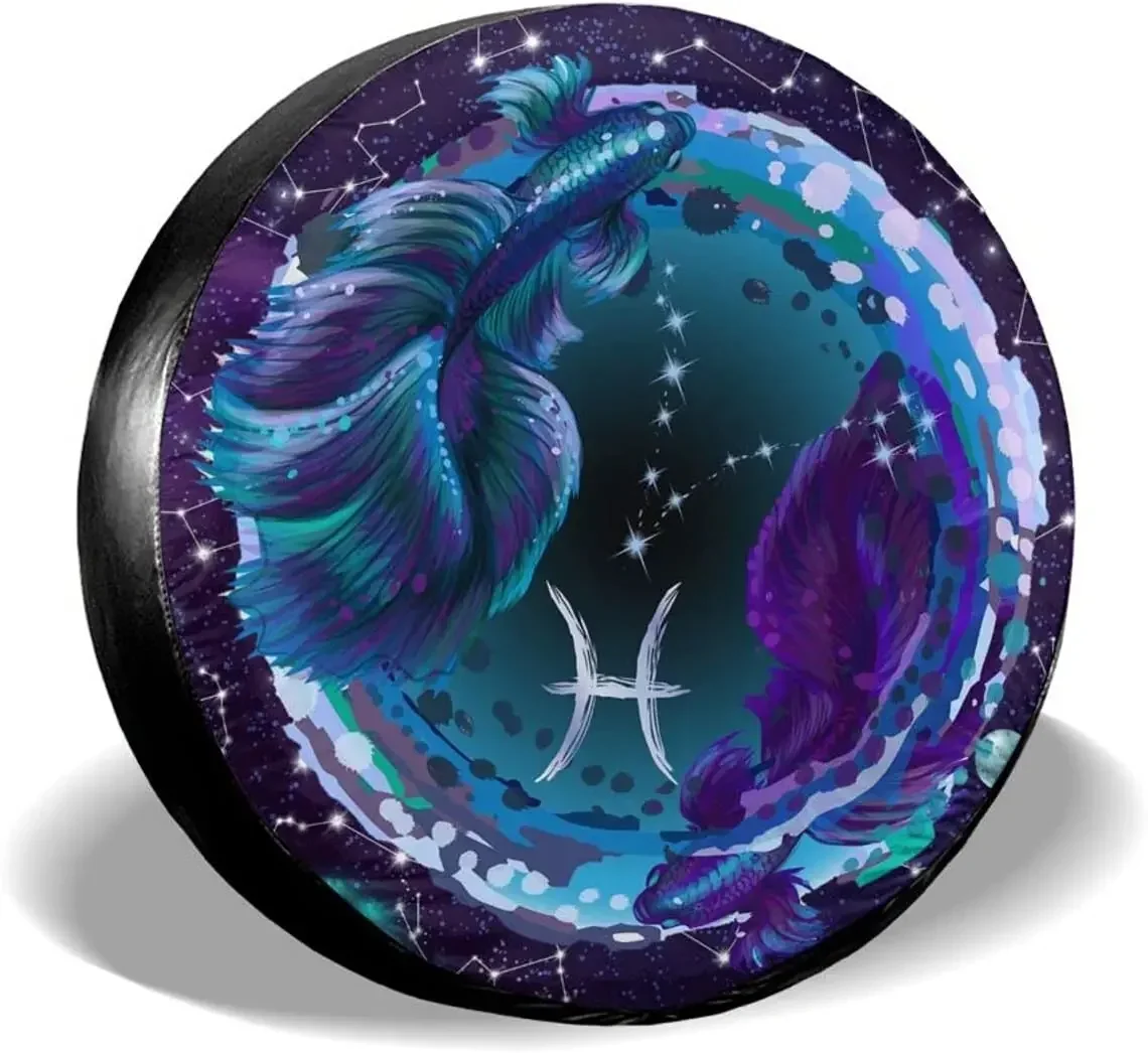 Осенний декор Рыбы - знак зодиака чехлы на запасные шины милые автомобильные