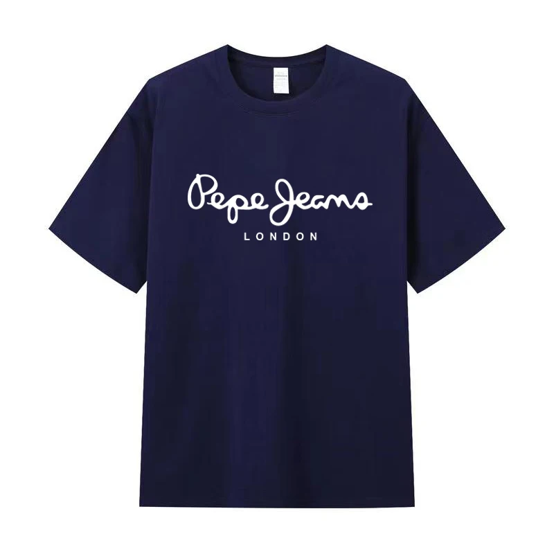 

Футболка мужская с коротким рукавом, хлопковая тенниска с принтом, модная спортивная майка, повседневный топ для бега, лето