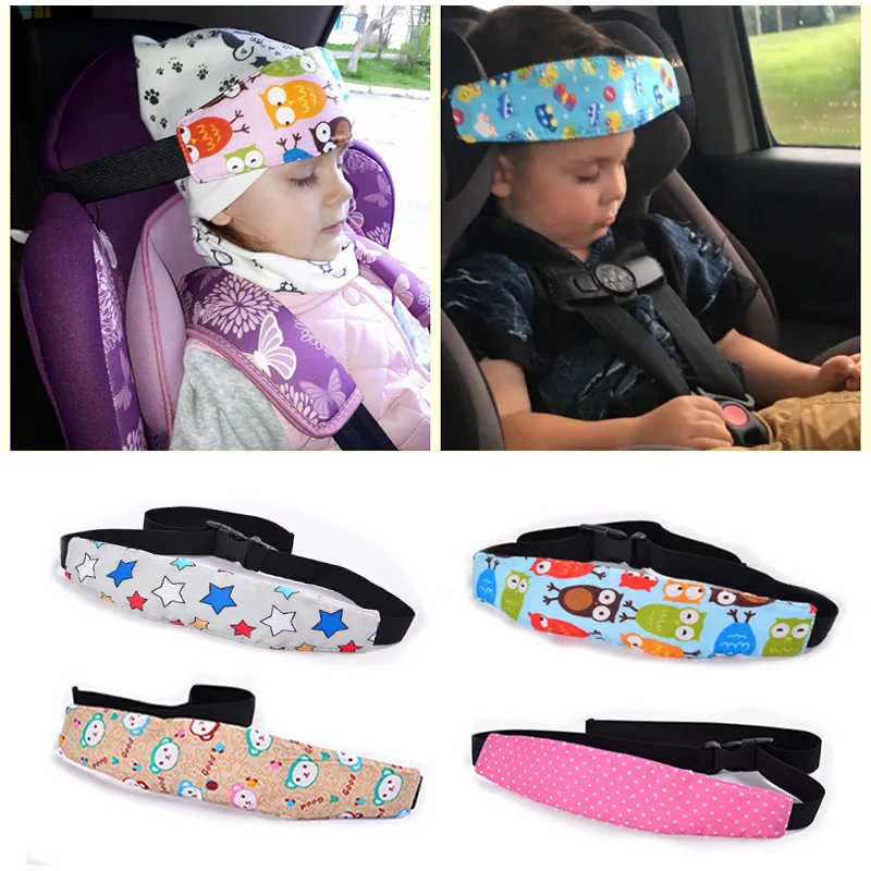 Baby Safety Pillows Infant Baby Car Seat Head Support Children Belt Fastening Belt Adjustable Boy Girl Playpen Sleep Positioner