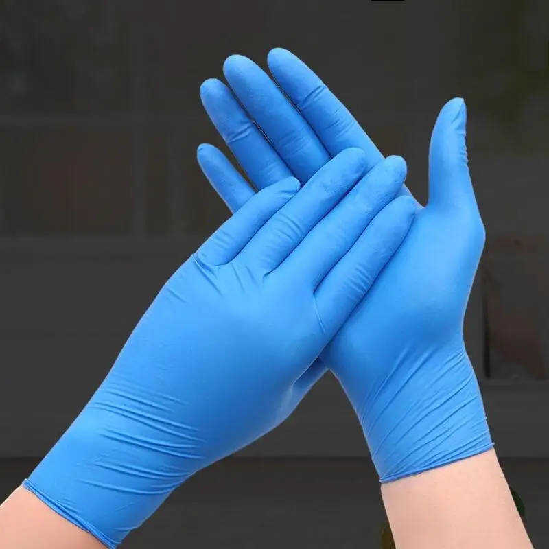 

Нитриловые одноразовые перчатки промышленного класса, водонепроницаемые перчатки из латекса и без порошка для уборки дома, для кухни, пищи