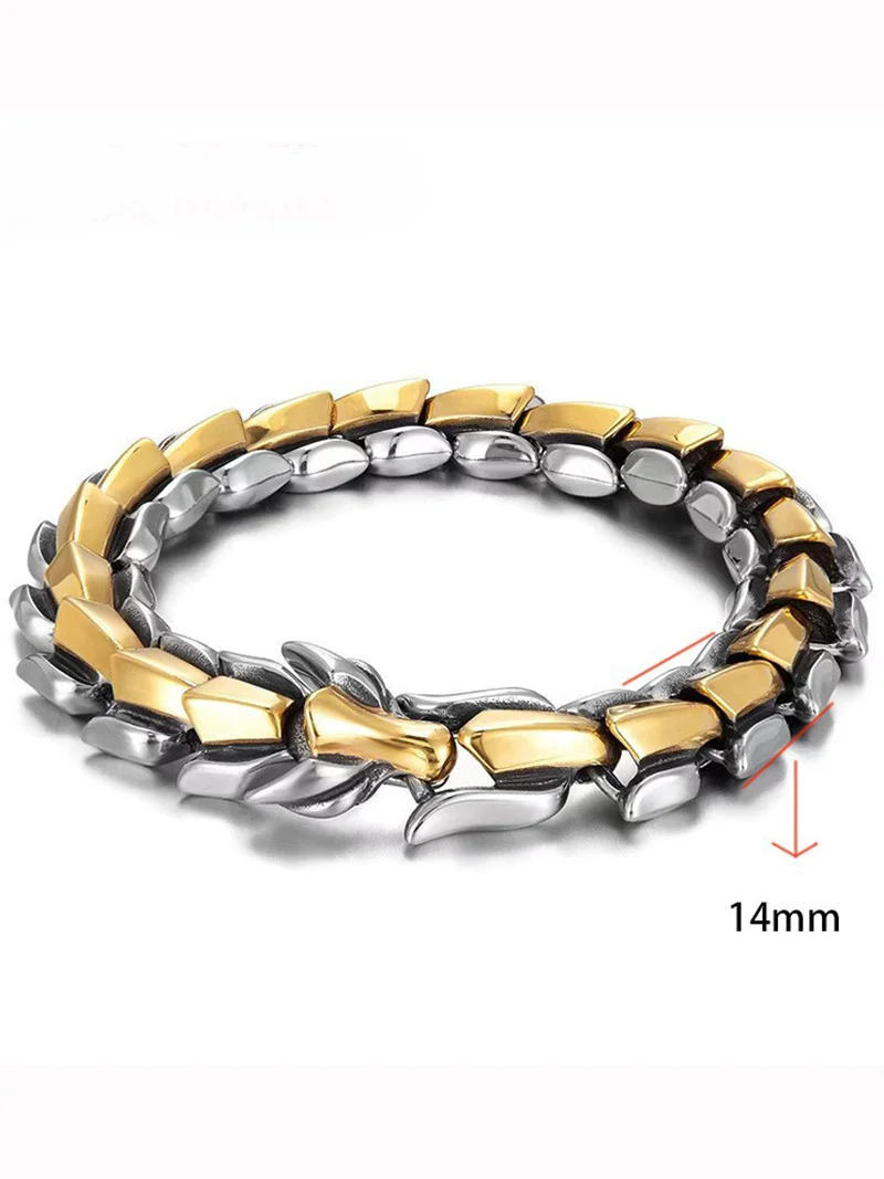 2022 New Fashion European and American Retro Bracelet Classic Keel Chain Stainless Steel Men's and Women's Jewelry Gifts