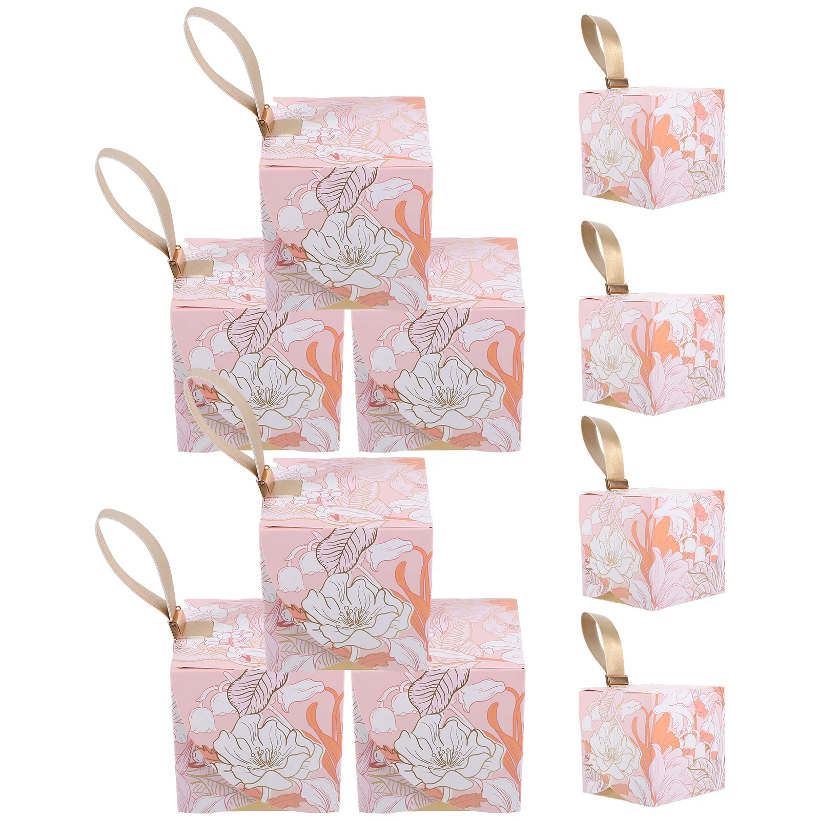

10pcs Candy Packaging Boxes Delicate Party Candy Boxes Small Wedding Candy Boxes
