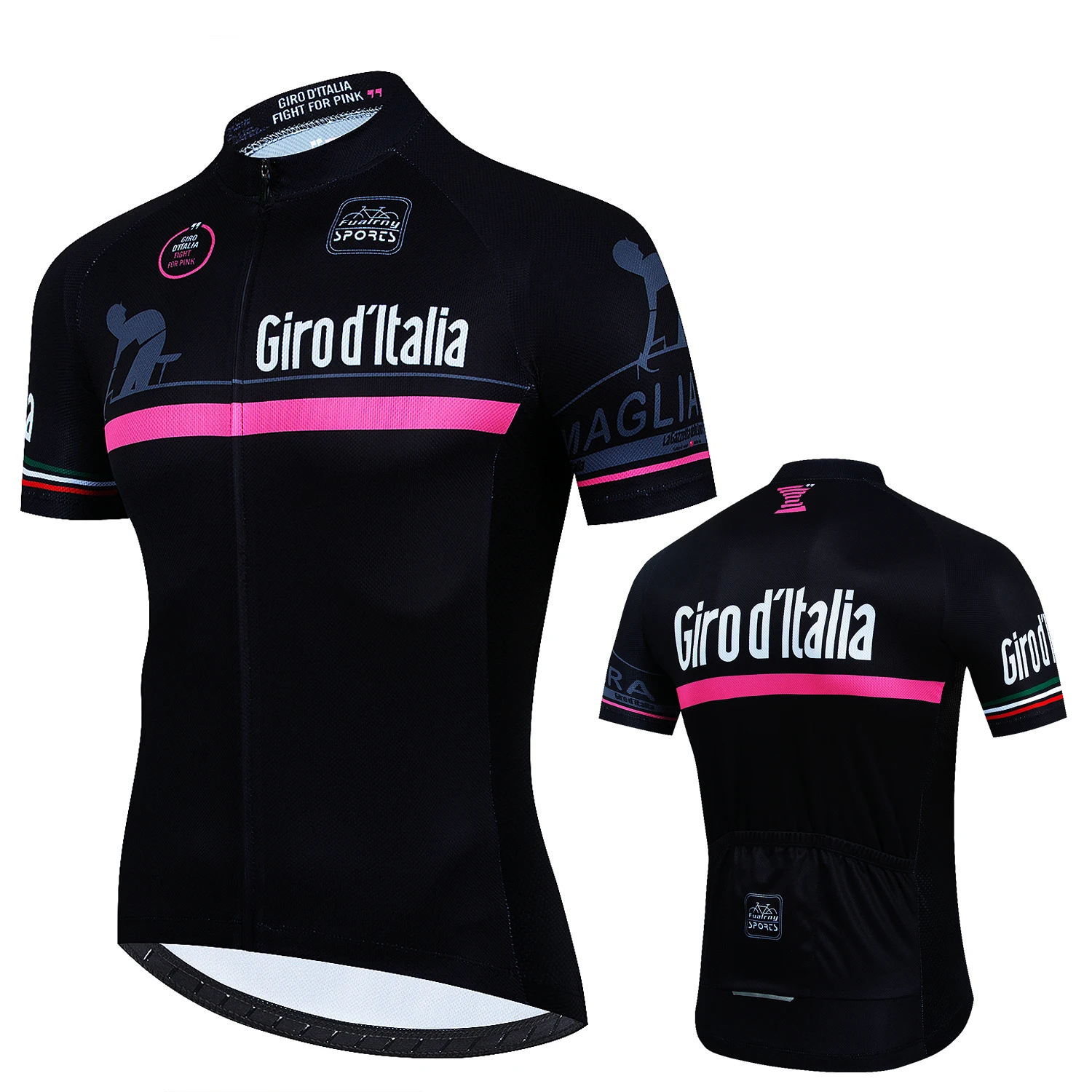 

Italy Men Cycling Jersey Summer Short Sleeve MTB Bike Shirts Full Zipper Breathable Road Bicycle Sports Clothing Asian Size