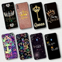 cute mom queen princess case for samsung galaxy a50 a10 m31 a70 a30 a20e a40 a10s m30s m51 f42 5g black soft phone cover