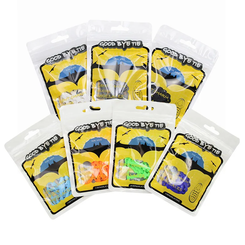 12Pcs/Set Creative Elastic Silicone Shoelaces Children Athletic Running No Tie ShoeLaces All Sneakers Shoes Lace