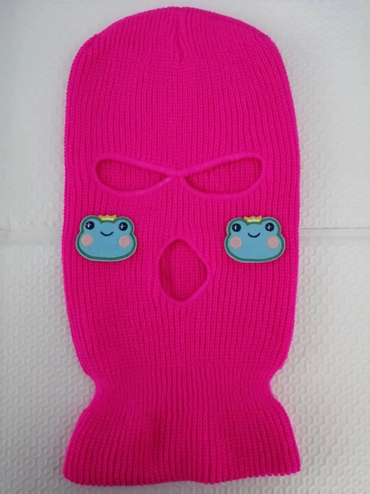 

Шапка Милая лягушка с тремя отверстиями, праздничные аксессуары для вечевечерние, мужская маска с вышивкой, Балаклава, стиль