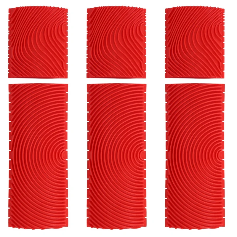 

6PCS 3 Inch 6 Inch Imitation Wood Grain Paint Roller Brush Wall Painting Tool Sets Wall Texture Art Painting Tool Set