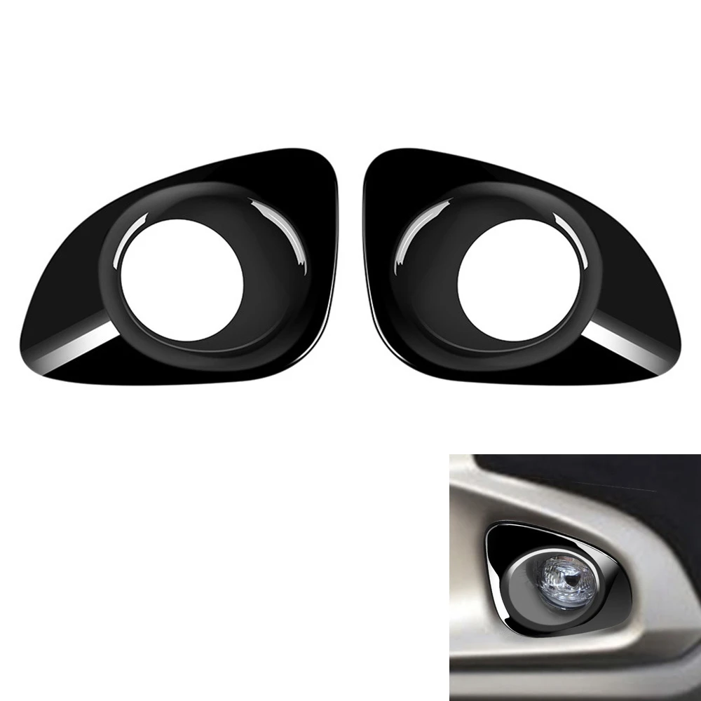 Для Toyota Corolla Cross 2021 2022 глянцевая черная передняя противотуманная фара крышка