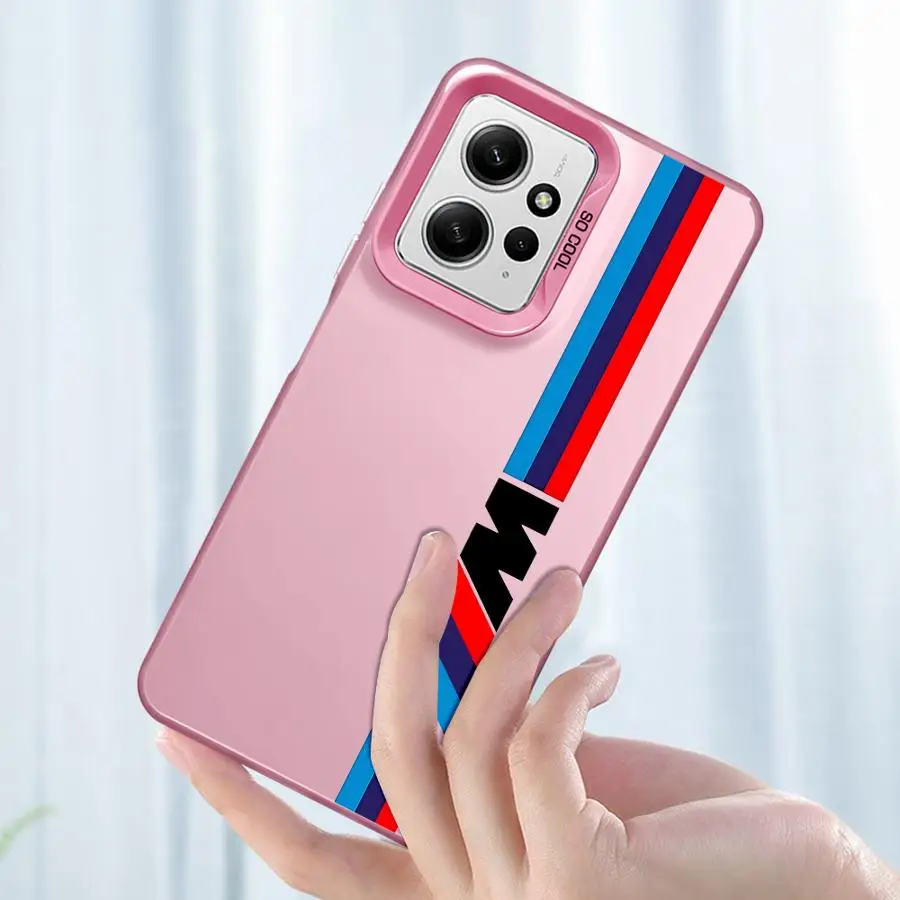 Чехол для телефона с логотипом Red Blue Bars M Xiaomi Mi 11 Lite 12T 13T Pro Poco X3 F4 F3 GT X5 C50 C51 мягкая