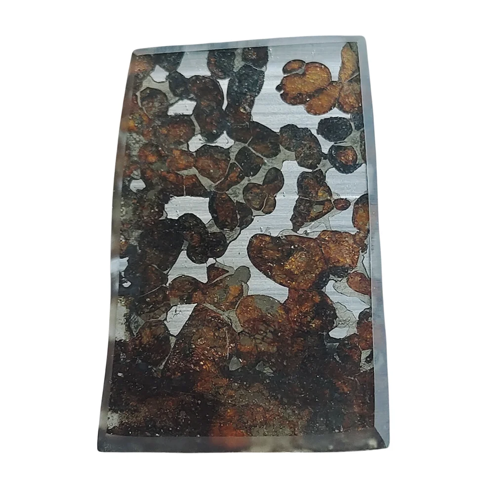 

16.8g SERICHO Pallasite Olive Meteorite Slices Natural Meteorite Material Olive Meteorite Specimens - From Kenya - QA299