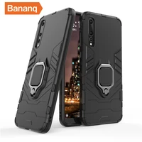 bananq shockproof bracket case for honor 50 60 6x 8x max 9x lite 8a 8s stand phone back cover for huawei nova 3i 7 9 se pro 5g