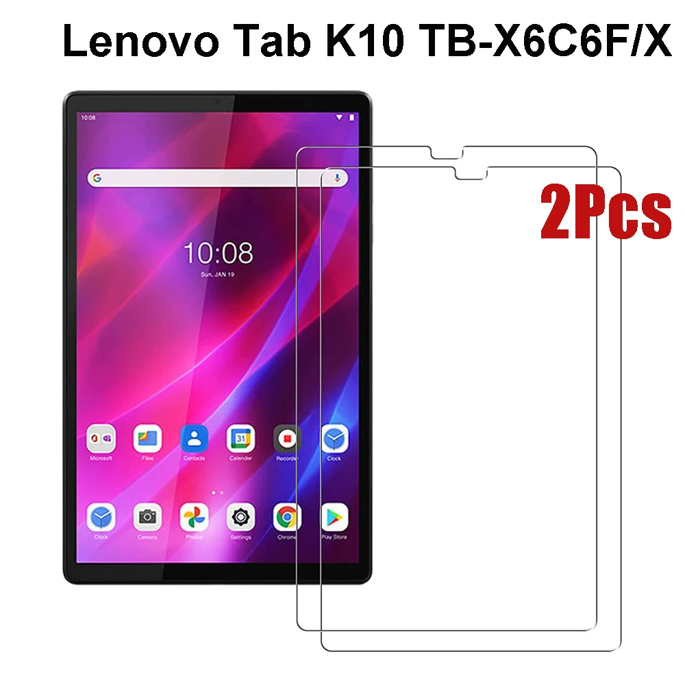 

2PCS Screen Protector for Lenovo Tab K10 10.3 Tablet Protective Film Tempered Glass for Lenovo Tab K10 TB-X6C6F TB-X6C6X