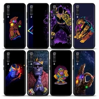 phone case for xiaomi mi a2 8 9 se 9t 10 10t 10s cc9 e note 10 lite pro 5g soft silicone case cover marvel thanos infinity gems