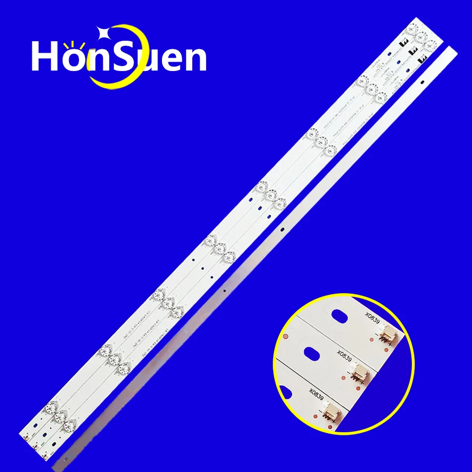 4шт светодиодная лента для SUPRA STV-LC40T882FL GDCH40LB06_LED3030_V0.4_ 20150505 DEXP F40B7200C LB-C400F14-E6-C-G1-ZM2