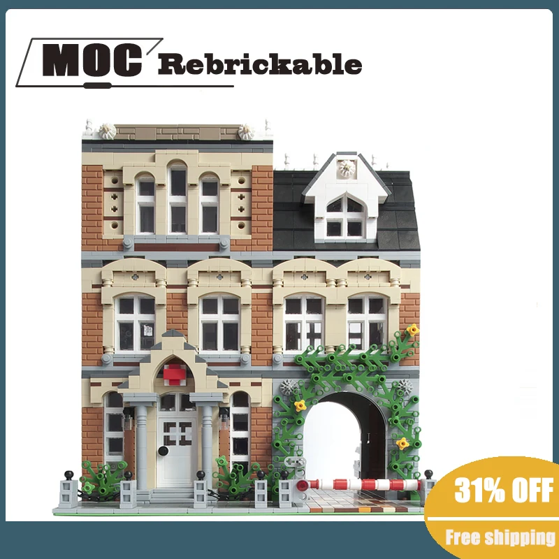 

NEW 3036PCS MOC Hot Sale Street View Moc Modular Building Town Hospital DIY ChildrenToy Christmas building Blocks Birthday Gift