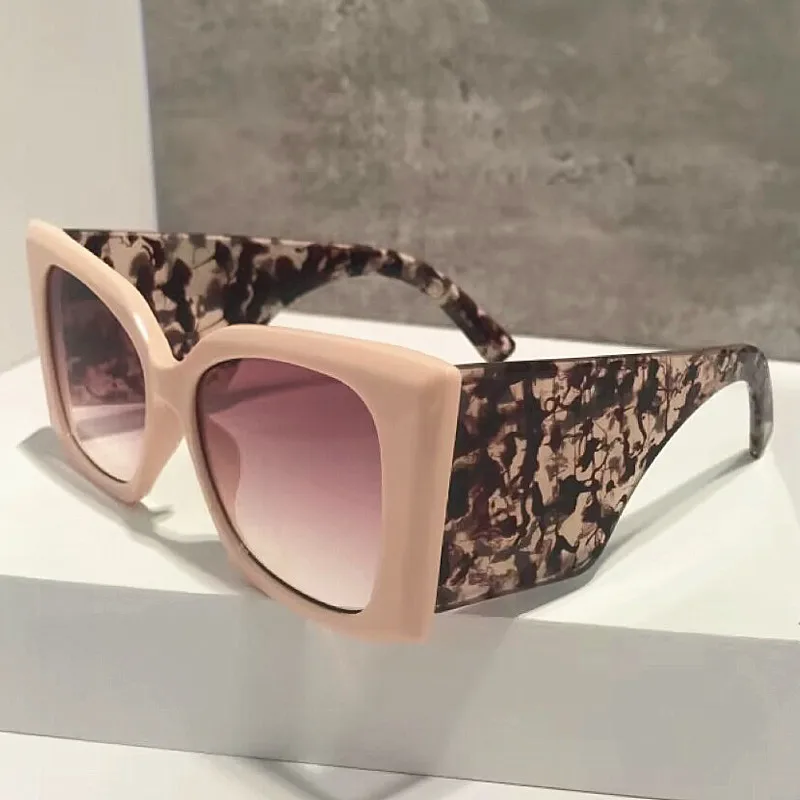 

Vintage Oversized Square Gradient Sunglasses For Women New Brand Cat Eye Elegant Sun Glasses Female Sexy Driving Shades Uv400