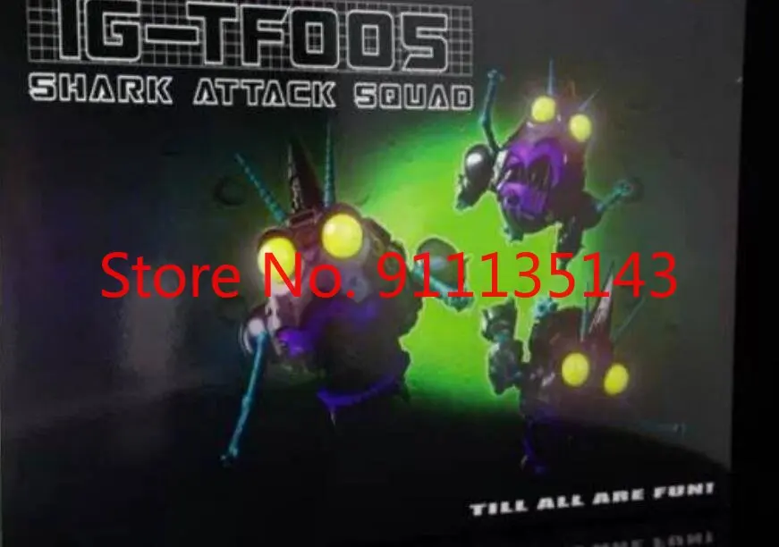 

Igear Ig-tf005 Shark Attack Squad Sharkticon 3rd Party Transformation Toys Anime Action Figure Toy Deformed Model Robot In Stock