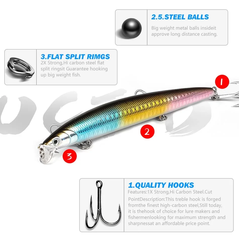 140 мм 23 г Плавающие жесткие рыболовные приманки MOOKZZ Top Minnow высококачественные