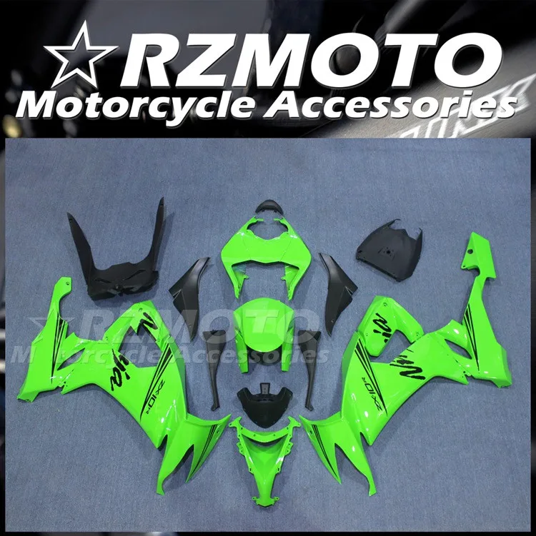 

Новый комплект обтекателей из АБС-пластика для мотоцикла, подходит для Kawasaki Ninja ZX-10R ZX10R 2008 2009 2010 08 09 10, комплект обтекателей черного и зеленог...