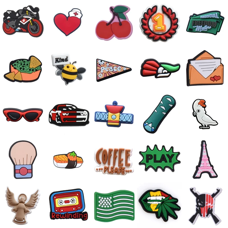 

Kids Boy Girl Gifts Shoes Accessories Wholesale Bulk Men Decorations for Crocs Set Jeans Packs Women Charm Shoe Charms Para Pins