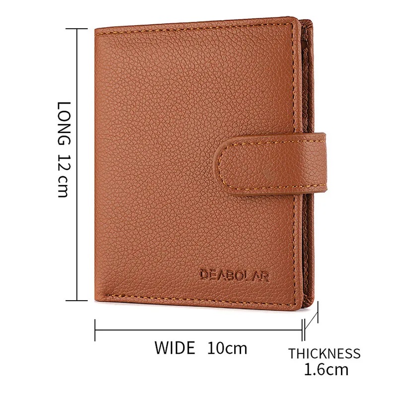 Винтажный мужской кошелек для паспорта с карманом на молнии для монет из натуральной кожи, деловой, маленький, трехскладочный, держатель карты короткий.