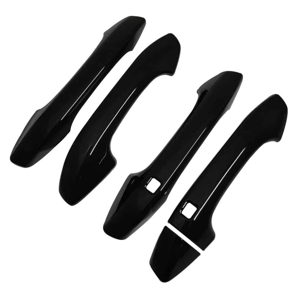 

Bright Black Exterior Door Handle Cover Trim for Kia K5 Optima 2020 2021 2022 with Smart Keyhole