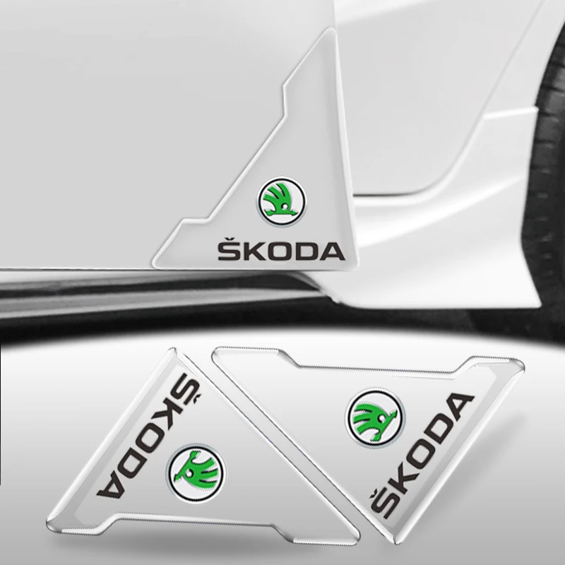 

Прозрачная силиконовая наклейка на дверной уголок автомобиля, наклейка против столкновений для Skoda Octavia Fabia Karoq Octavia Mk2 Kamiq Scala, аксессуары