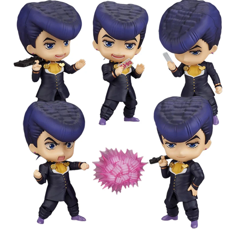 

10CM Amine Figure Q version Higashikata Josuke JoJo's Bizarre Adventure Cute Dolls Toy Gift Collect Boxed Ornaments PVC Material