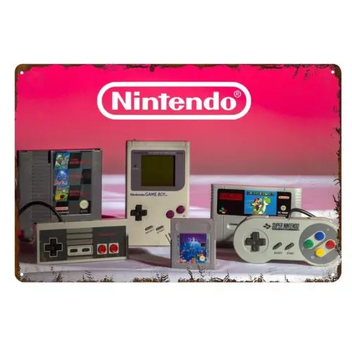 

1p, металлический плакат в стиле ретро для игровых консолей - 20x30 см