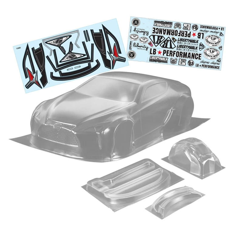 1/10 LB LC500 Body Shell, Rc Drift Wide-body Housing, 200mm With Lamp Cup/Tail Wing enlarge