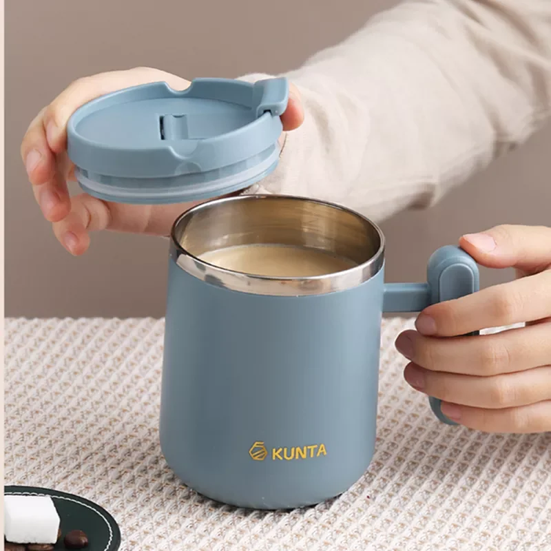 

Espresso Coffee Cups Stainless Steel Vacuum Thermal Tumbler Home Office Beer Water Mug with Lid Travel Portable Drinkware 450ML