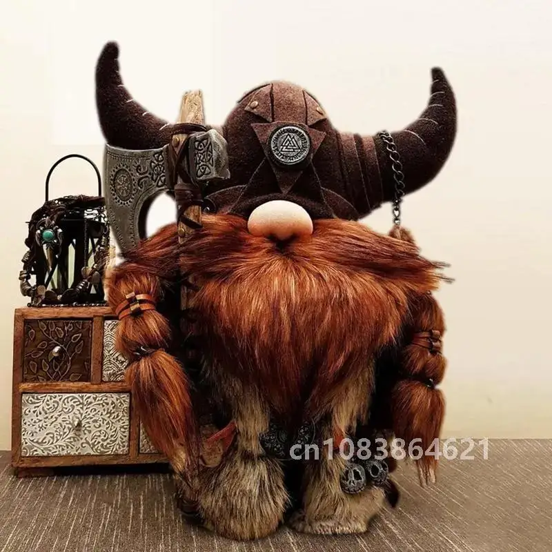 NordicViking гномы прочный воин викингов гном кукла милый и забавный садовый декор