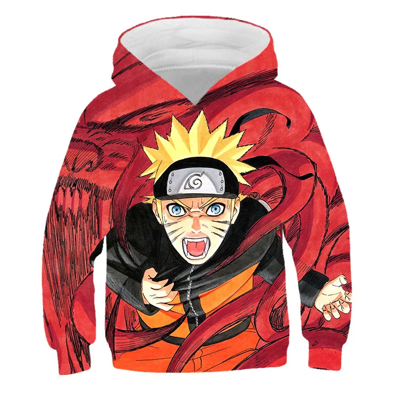 Аниме ниндзя удзумаки Учиха нару Повседневная Толстовка свитер Свитшот пальто
