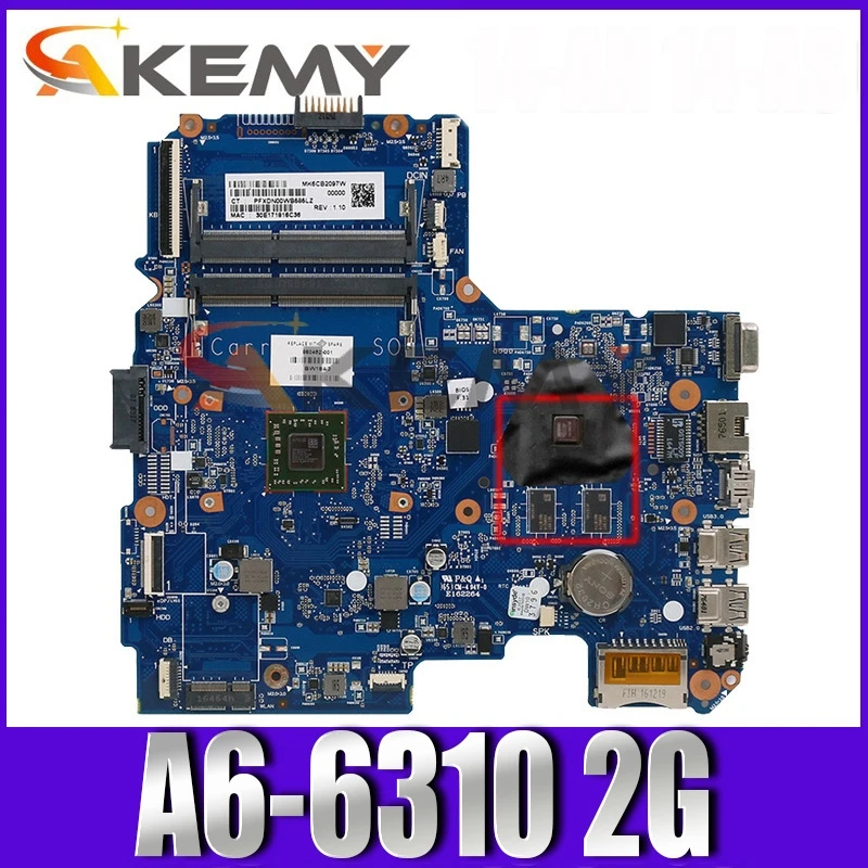 

100% new and working for HP 245 G4 14-AF laptop motherboard 814511-501 A6-6310 2G 6050A2731601-MB-A01