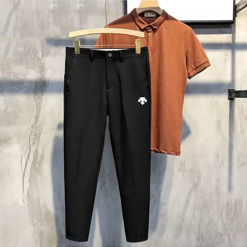 Spring/Summer 2023 New Men's Golf Fashion Capris High Quality Men's Golf Stretch Pants Leisure Business