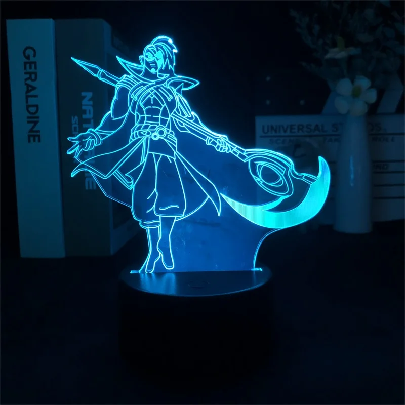 

League of Legends The Shadow Reaper Rhaast Night Lamp Alarm Clock Base Light Game Color Changing Dropship Birthday Present