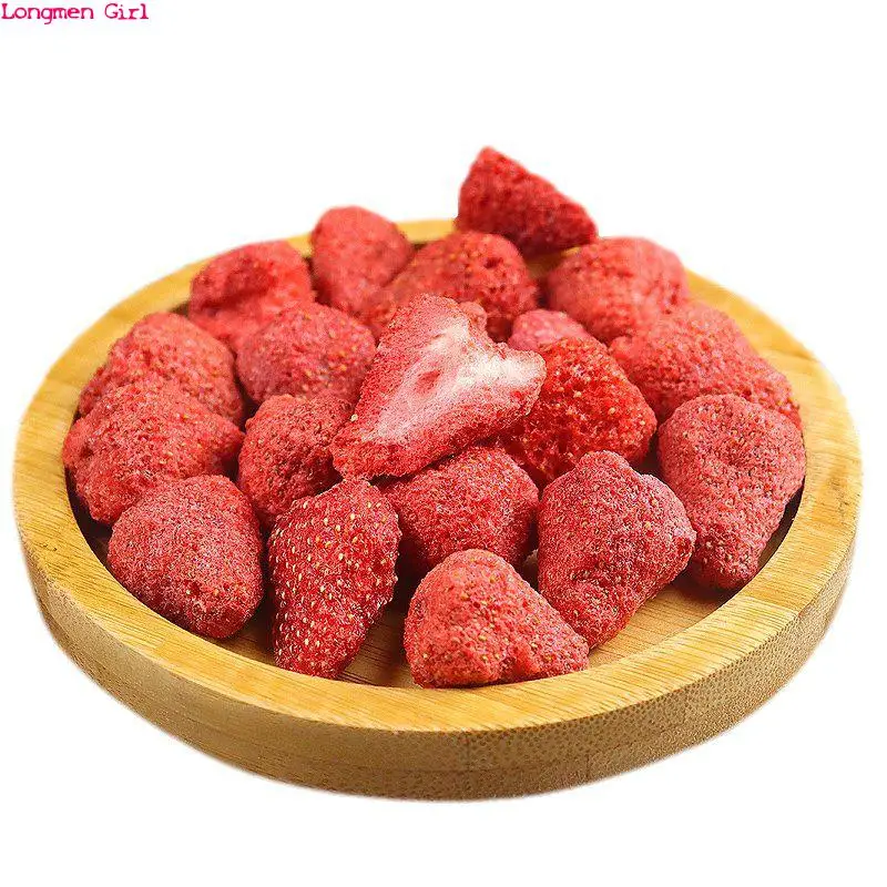 

Natural Organically Strawberry Freeze Dried Fruits Healthy Snacks Chunks Processes Bake Cake Decorate Party Wedding Decoration