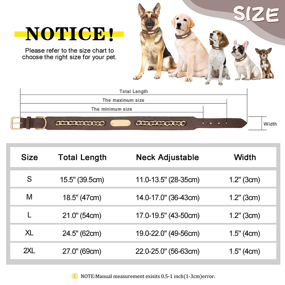 Персонализированный кожаный ошейник для собак индивидуальная