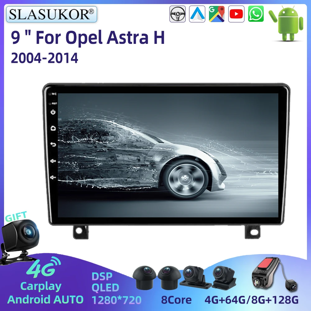 

9 Inch For Opel Astra H 2004-2014 Android Car Radio Multimidia Video Player DSP Navigation GPS Car Stereo System Android AUTO