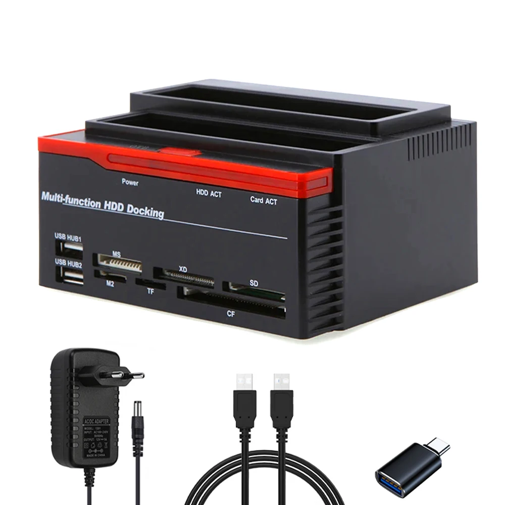 Фото Док-станция для жестких дисков 2,5, 3,5 дюйма, SATA IDE HDD №1