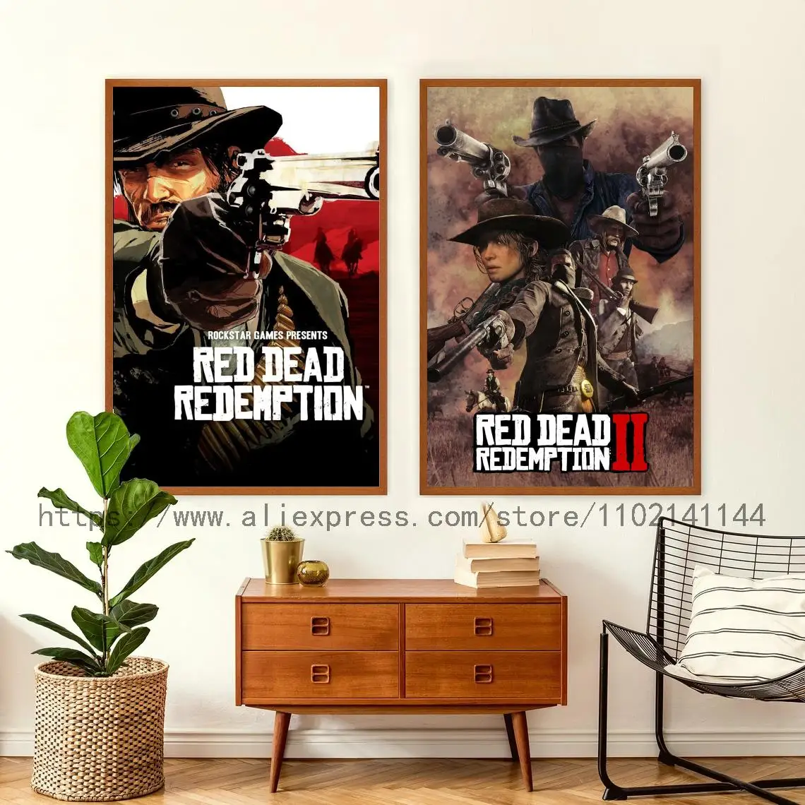 

Red Dead Redemption 2 Video Game Decoration Art Poster Wall Art Personalized Gift Modern Family bedroom Decor Canvas Posters
