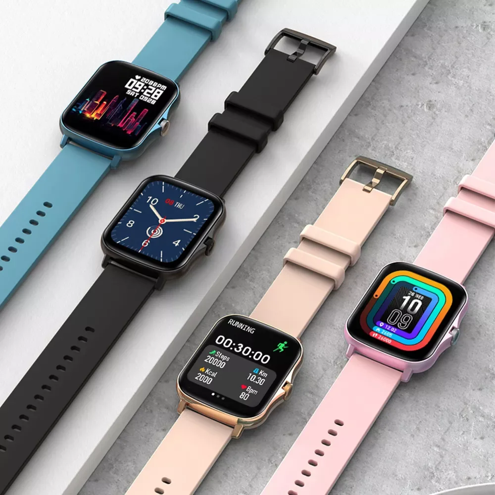 

P8 Plus 1.69 inch 2021 Smart Watch Men Full Touch Fitness Tracker IP67 waterproof Women GTS 2 Smartwatch for Xiaomi phone