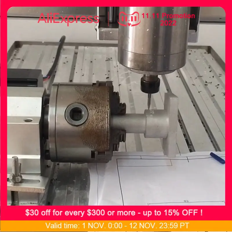 

CNC Rotary A Axis 4th Axis Tailstock MT2 CNC Router Accessories for CNC Milling Machine Cutter 80MM 4-jaw Chuck 65MM Height