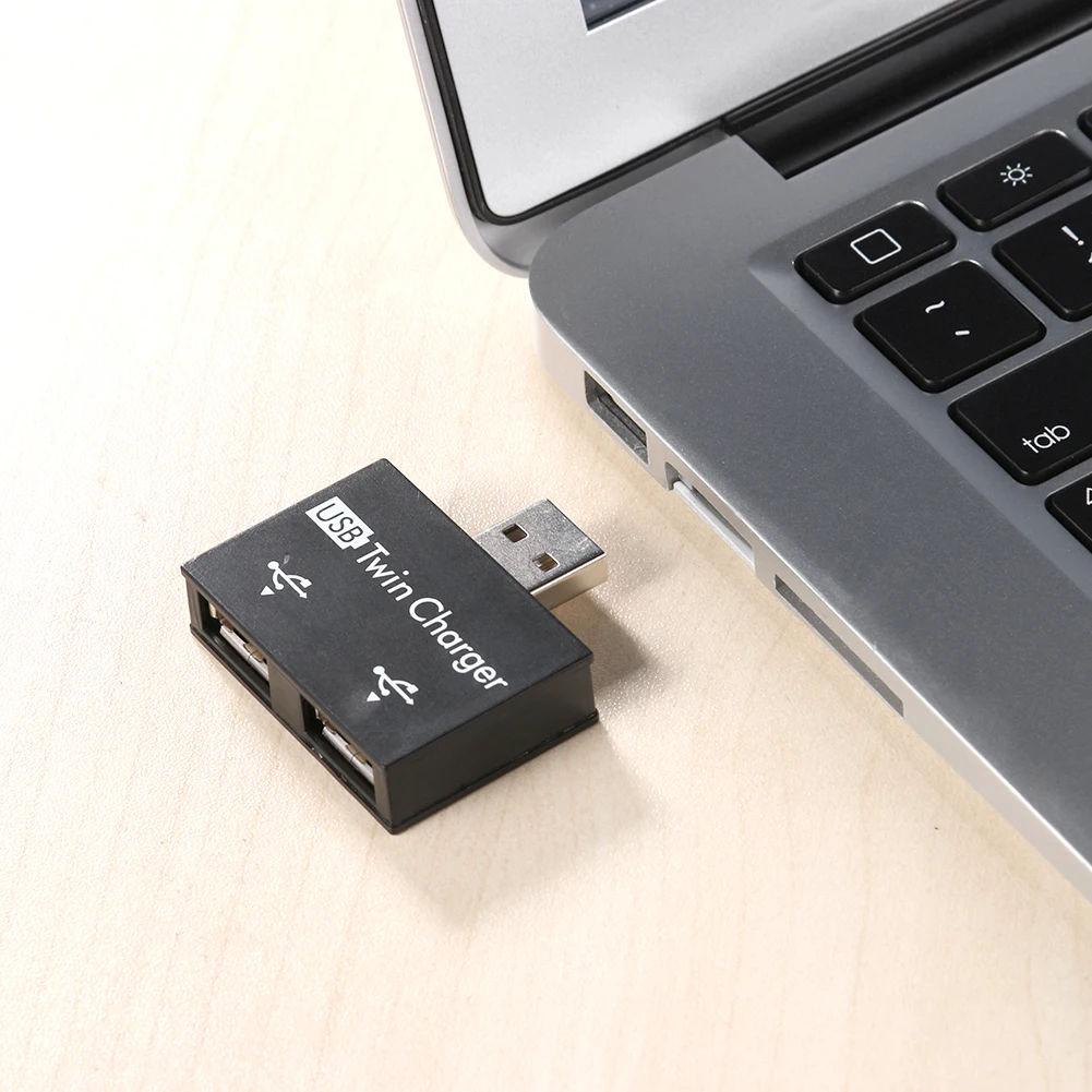 

USB2.0 двойное зарядное устройство с двумя портами USB разветвитель адаптер конвертер