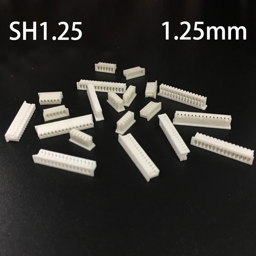 

SH1.5 1.5mm Pitch 2P 3P 4P 5P 6P 7P 8P 9P 10P Pins Single Row White Plastic Shell Y Type Female Socket Wire Connector Housing