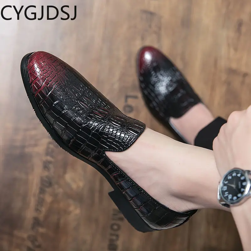 

Туфли-оксфорды мужские без застежки, итальянские официальные лоферы, повседневная обувь для офиса, свадебные классические, 2023