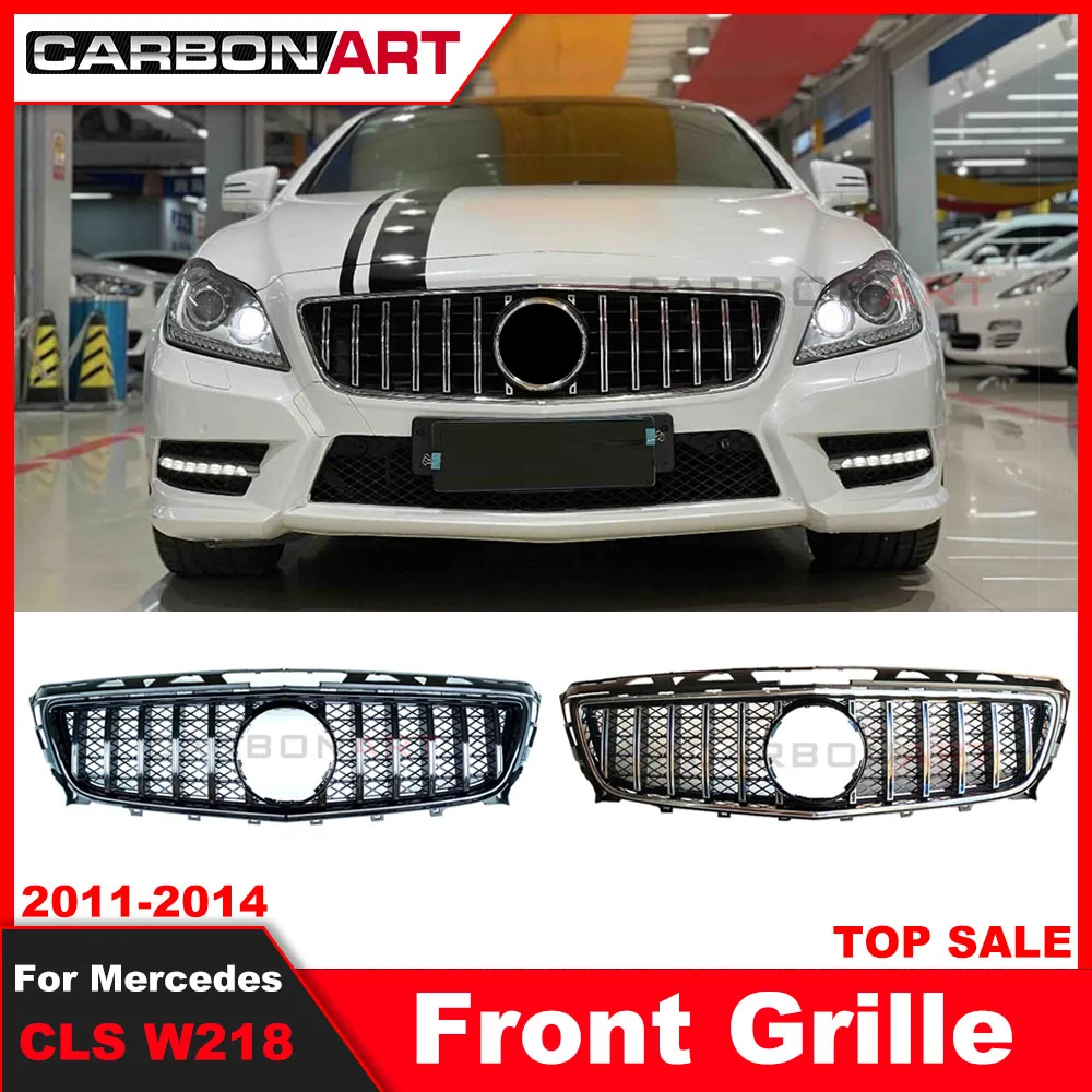 

2011-2014 для W218 GT решетка W218 GTR решетка для Merceede CLS Class W218 сетка автомобильные аксессуары передний бампер без эмблемы