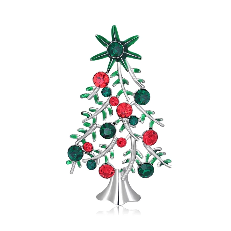 

Holiday Party Jewelry Lapel Pin Christmas for rhinestone Brooch for Xmas Women G