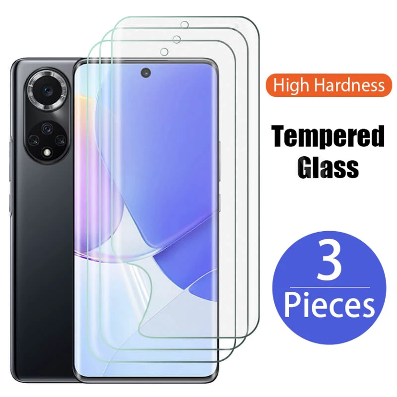 3 шт. полное покрытие для Huawei Nova 9 8i 8 защитное стекло Гидрогелевая пленка Hawei Hauwei